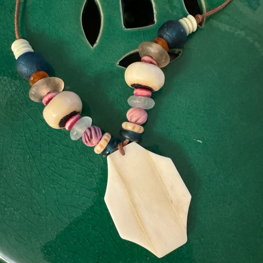 Twine & Twig corded pendant necklace